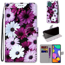 Load image into Gallery viewer, Coloured Drawing Cross Texture Horizontal Flip PU Leather Case with Holder &amp; Card Slots &amp; Wallet &amp; Lanyard, For Samsung Galaxy F62 / M62, For Samsung Galaxy S21 FE