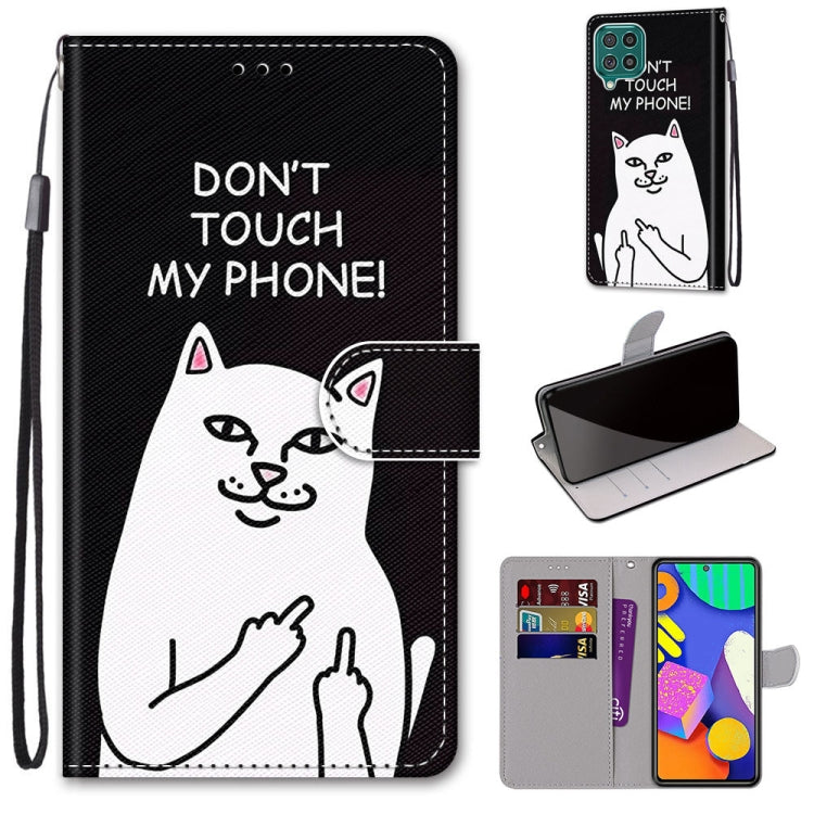 Coloured Drawing Cross Texture Horizontal Flip PU Leather Case with Holder & Card Slots & Wallet & Lanyard, For Samsung Galaxy F62 / M62, For Samsung Galaxy S21 FE