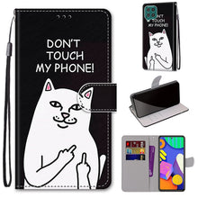 Load image into Gallery viewer, Coloured Drawing Cross Texture Horizontal Flip PU Leather Case with Holder &amp; Card Slots &amp; Wallet &amp; Lanyard, For Samsung Galaxy F62 / M62, For Samsung Galaxy S21 FE