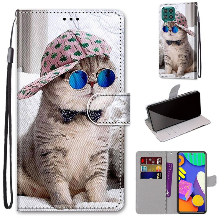 Coloured Drawing Cross Texture Horizontal Flip PU Leather Case with Holder & Card Slots & Wallet & Lanyard, For Samsung Galaxy F62 / M62, For Samsung Galaxy S21 FE