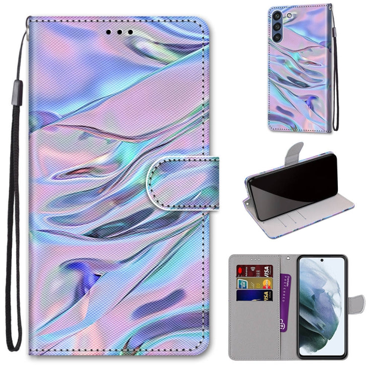 Coloured Drawing Cross Texture Horizontal Flip PU Leather Case with Holder & Card Slots & Wallet & Lanyard, For Samsung Galaxy F62 / M62, For Samsung Galaxy S21 FE