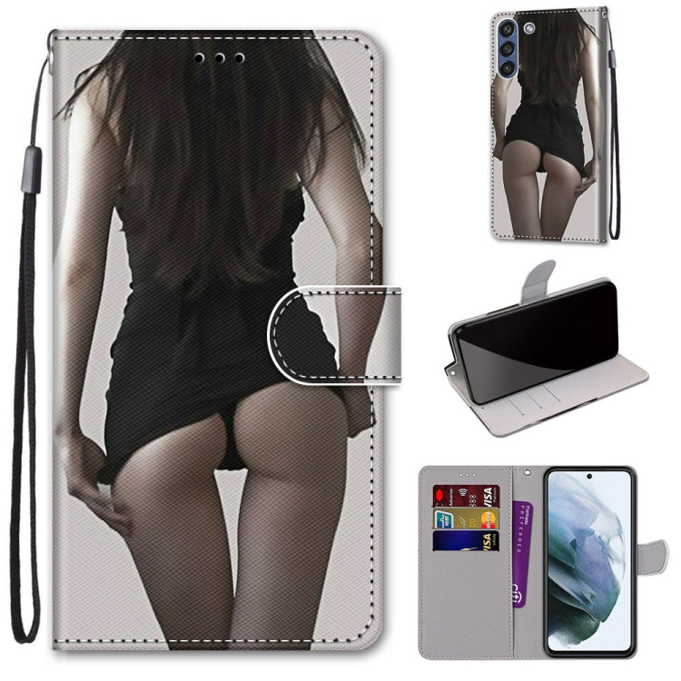 Coloured Drawing Cross Texture Horizontal Flip PU Leather Case with Holder & Card Slots & Wallet & Lanyard, For Samsung Galaxy F62 / M62, For Samsung Galaxy S21 FE