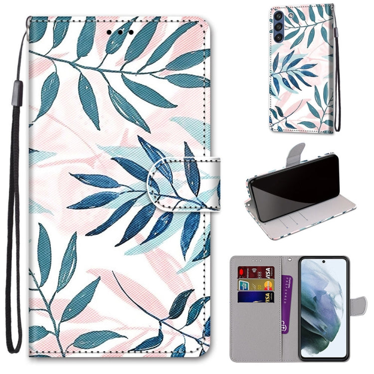 Coloured Drawing Cross Texture Horizontal Flip PU Leather Case with Holder & Card Slots & Wallet & Lanyard, For Samsung Galaxy F62 / M62, For Samsung Galaxy S21 FE
