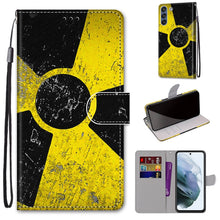 Load image into Gallery viewer, Coloured Drawing Cross Texture Horizontal Flip PU Leather Case with Holder &amp; Card Slots &amp; Wallet &amp; Lanyard, For Samsung Galaxy F62 / M62, For Samsung Galaxy S21 FE