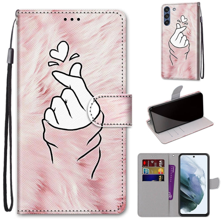 Coloured Drawing Cross Texture Horizontal Flip PU Leather Case with Holder & Card Slots & Wallet & Lanyard, For Samsung Galaxy F62 / M62, For Samsung Galaxy S21 FE