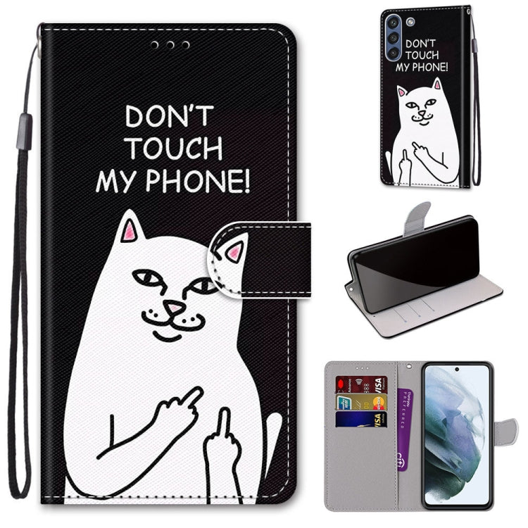 Coloured Drawing Cross Texture Horizontal Flip PU Leather Case with Holder & Card Slots & Wallet & Lanyard, For Samsung Galaxy F62 / M62, For Samsung Galaxy S21 FE
