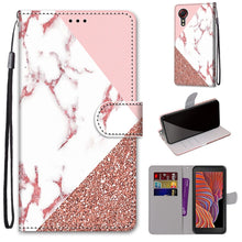 Load image into Gallery viewer, Coloured Drawing Cross Texture Horizontal Flip PU Leather Case with Holder &amp; Card Slots &amp; Wallet &amp; Lanyard, For Samsung Galaxy Xcover 5, For OPPO Realme C15 / C12 / C25 / 7i (Global)/ Narzo 20 / 30A