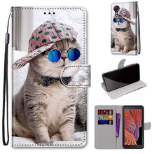 Load image into Gallery viewer, Coloured Drawing Cross Texture Horizontal Flip PU Leather Case with Holder &amp; Card Slots &amp; Wallet &amp; Lanyard, For Samsung Galaxy Xcover 5, For OPPO Realme C15 / C12 / C25 / 7i (Global)/ Narzo 20 / 30A