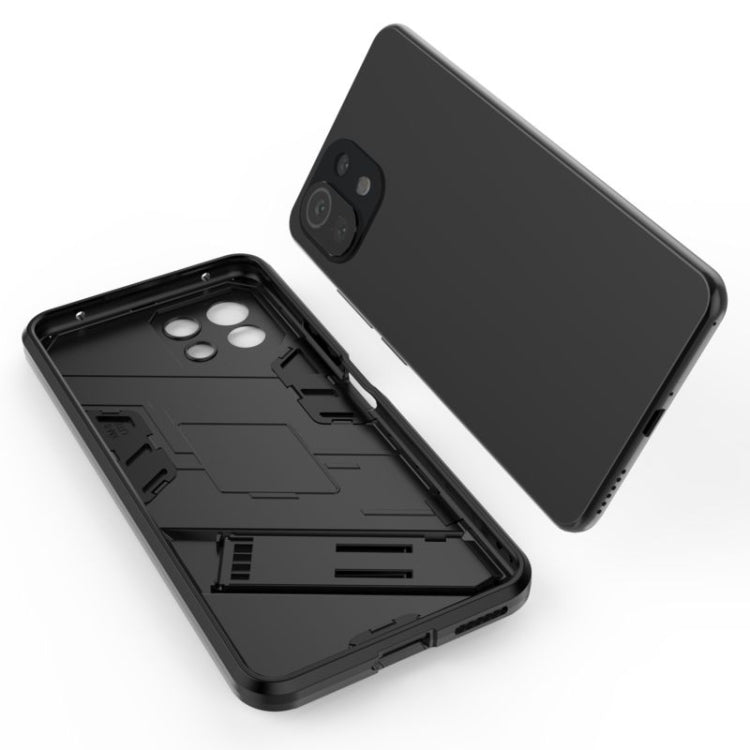 Punk Armor 2 in 1 PC + TPU Shockproof Case with Invisible Holder, For Xiaomi Mi 11 Lite