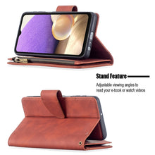 Load image into Gallery viewer, Skin Feel Detachable Magnetic Zipper Horizontal Flip PU Leather Case with Multi-Card Slots &amp; Holder &amp; Wallet &amp; Photo Frame &amp; Lanyard, For Samsung Galaxy A32 5G, For Samsung Galaxy A42, For Samsung Galaxy A52 5G / 4G, For Samsung Galaxy A72 5G / 4G     ...