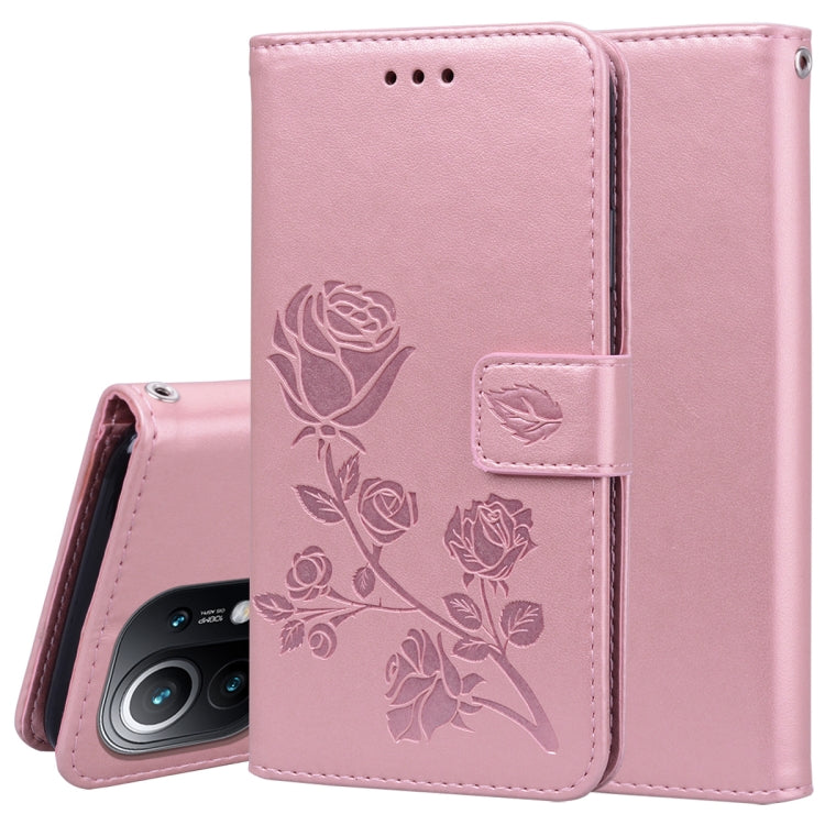 Rose Embossed Horizontal Flip PU Leather Case with Holder & Card Slots & Wallet, For Xiaomi Redmi 9T, For Xiaomi Mi 11 Lite, For Xiaomi Mi 11, For Xiaomi Redmi Note 9T 5G, For Xiaomi Redmi Note 10, For Xiaomi Redmi K40 / K40 Pro                        ...