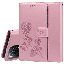 Load image into Gallery viewer, Rose Embossed Horizontal Flip PU Leather Case with Holder &amp; Card Slots &amp; Wallet, For Xiaomi Redmi 9T, For Xiaomi Mi 11 Lite, For Xiaomi Mi 11, For Xiaomi Redmi Note 9T 5G, For Xiaomi Redmi Note 10, For Xiaomi Redmi K40 / K40 Pro                        ...