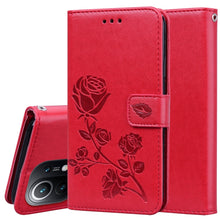 Load image into Gallery viewer, Rose Embossed Horizontal Flip PU Leather Case with Holder &amp; Card Slots &amp; Wallet, For Xiaomi Redmi 9T, For Xiaomi Mi 11 Lite, For Xiaomi Mi 11, For Xiaomi Redmi Note 9T 5G, For Xiaomi Redmi Note 10, For Xiaomi Redmi K40 / K40 Pro                        ...