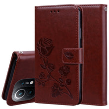 Load image into Gallery viewer, Rose Embossed Horizontal Flip PU Leather Case with Holder &amp; Card Slots &amp; Wallet, For Xiaomi Redmi 9T, For Xiaomi Mi 11 Lite, For Xiaomi Mi 11, For Xiaomi Redmi Note 9T 5G, For Xiaomi Redmi Note 10, For Xiaomi Redmi K40 / K40 Pro                        ...