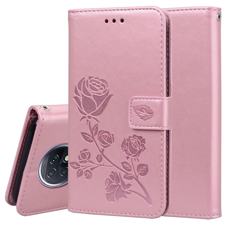 Rose Embossed Horizontal Flip PU Leather Case with Holder & Card Slots & Wallet, For Xiaomi Redmi 9T, For Xiaomi Mi 11 Lite, For Xiaomi Mi 11, For Xiaomi Redmi Note 9T 5G, For Xiaomi Redmi Note 10, For Xiaomi Redmi K40 / K40 Pro                        ...