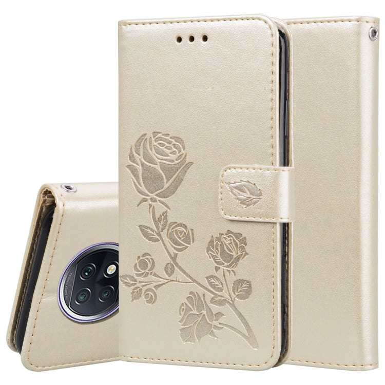 Rose Embossed Horizontal Flip PU Leather Case with Holder & Card Slots & Wallet, For Xiaomi Redmi 9T, For Xiaomi Mi 11 Lite, For Xiaomi Mi 11, For Xiaomi Redmi Note 9T 5G, For Xiaomi Redmi Note 10, For Xiaomi Redmi K40 / K40 Pro                        ...