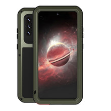 Load image into Gallery viewer, LOVE MEI Metal Shockproof Waterproof Dustproof Protective Case with Glass, For Samsung Galaxy A32 5G, For Samsung Galaxy A52 5G / 4G, For Samsung Galaxy S21 5G, For Samsung Galaxy A42, For Samsung Galaxy S21+ 5G, For Samsung Galaxy A72 5G / 4G