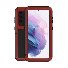 Load image into Gallery viewer, LOVE MEI Metal Shockproof Waterproof Dustproof Protective Case with Glass, For Samsung Galaxy A32 5G, For Samsung Galaxy A52 5G / 4G, For Samsung Galaxy S21 5G, For Samsung Galaxy A42, For Samsung Galaxy S21+ 5G, For Samsung Galaxy A72 5G / 4G