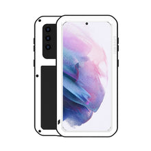Load image into Gallery viewer, LOVE MEI Metal Shockproof Waterproof Dustproof Protective Case with Glass, For Samsung Galaxy A32 5G, For Samsung Galaxy A52 5G / 4G, For Samsung Galaxy S21 5G, For Samsung Galaxy A42, For Samsung Galaxy S21+ 5G, For Samsung Galaxy A72 5G / 4G
