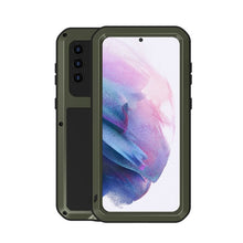 Load image into Gallery viewer, LOVE MEI Metal Shockproof Waterproof Dustproof Protective Case with Glass, For Samsung Galaxy A32 5G, For Samsung Galaxy A52 5G / 4G, For Samsung Galaxy S21 5G, For Samsung Galaxy A42, For Samsung Galaxy S21+ 5G, For Samsung Galaxy A72 5G / 4G