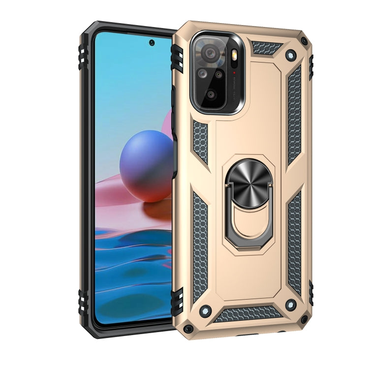 Shockproof TPU + PC Protective Case with 360 Degree Rotating Holder, For Xiaomi Redmi Note 10 / Note 10s