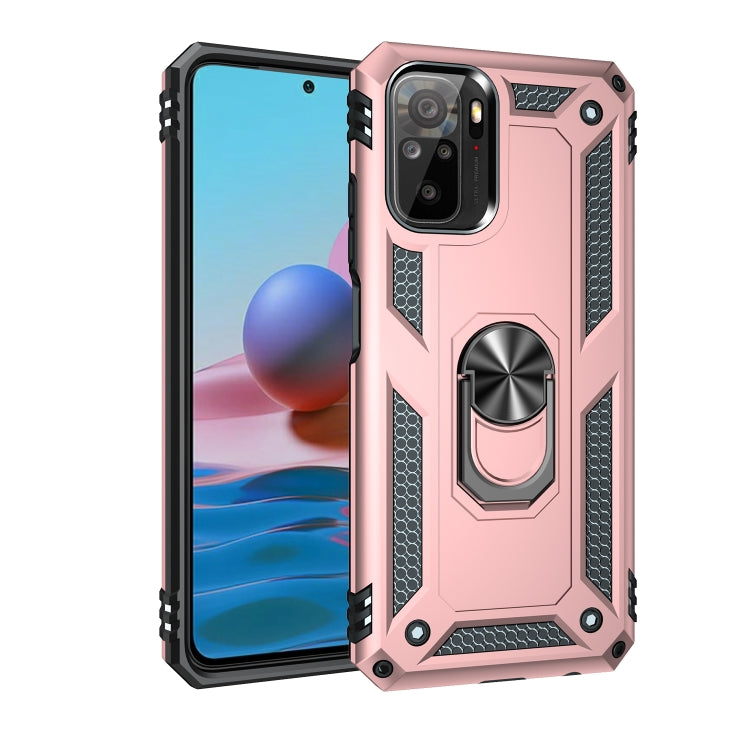 Shockproof TPU + PC Protective Case with 360 Degree Rotating Holder, For Xiaomi Redmi Note 10 / Note 10s