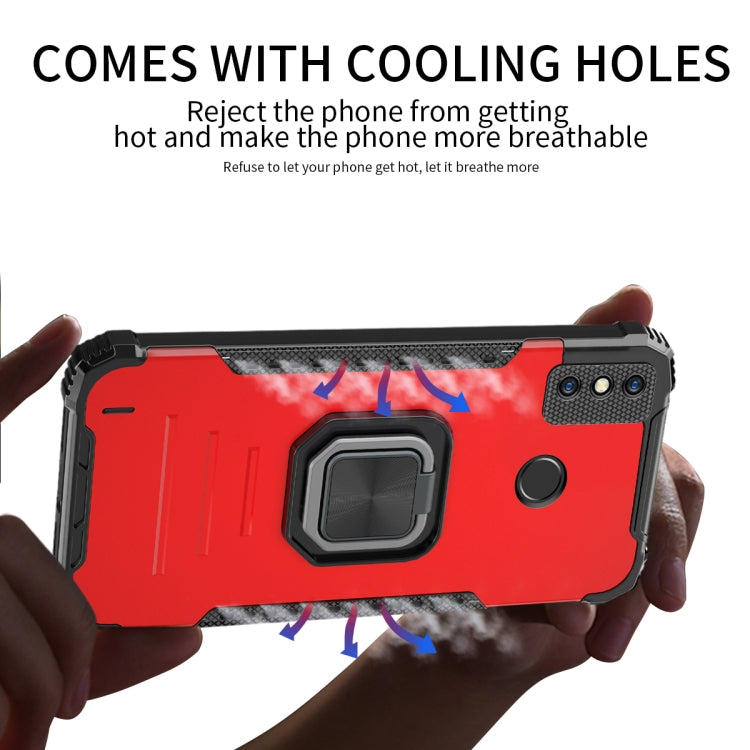 Fierce Warrior Series Armor All-inclusive Shockproof Aluminum Alloy + TPU Protective Case with Ring Holder, For Tecno Spark 6 Go