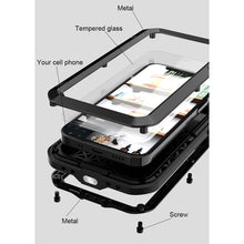 Load image into Gallery viewer, LOVE MEI Metal Shockproof Waterproof Dustproof Protective Case, For iPhone 12