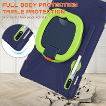 Load image into Gallery viewer, Silicone + PC Protective Case with Holder &amp; Shoulder Strap, For Samsung Galaxy Tab S8 / Galaxy Tab S7 T870 / T875, For Samsung Galaxy Tab A7 10.4 (2020) T500 / T505, For iPad 9.7 inch (2018/2017), For Samsung Galaxy Tab A 8.0 (2019) T290 / T295