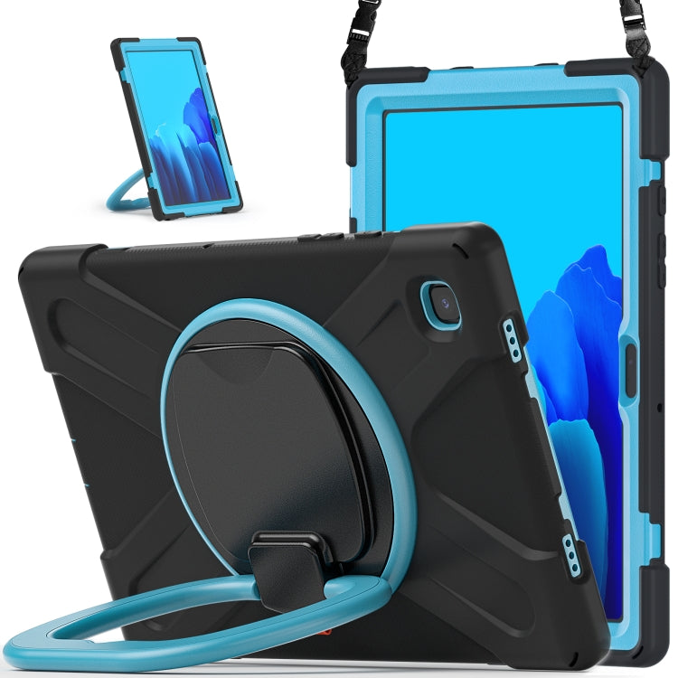 Silicone + PC Protective Case with Holder & Shoulder Strap, For Samsung Galaxy Tab S8 / Galaxy Tab S7 T870 / T875, For Samsung Galaxy Tab A7 10.4 (2020) T500 / T505, For iPad 9.7 inch (2018/2017), For Samsung Galaxy Tab A 8.0 (2019) T290 / T295