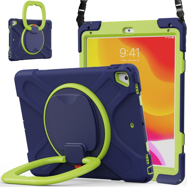 Silicone + PC Protective Case with Holder & Shoulder Strap, For Samsung Galaxy Tab S8 / Galaxy Tab S7 T870 / T875, For Samsung Galaxy Tab A7 10.4 (2020) T500 / T505, For iPad 9.7 inch (2018/2017), For Samsung Galaxy Tab A 8.0 (2019) T290 / T295