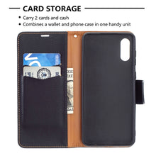 Load image into Gallery viewer, Litchi Texture Pure Color Horizontal Flip Leather Case with Holder &amp; Card Slots &amp; Wallet &amp; Lanyard, For Samsung Galaxy A02