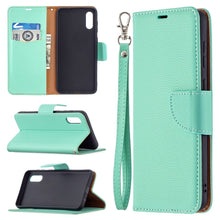 Load image into Gallery viewer, Litchi Texture Pure Color Horizontal Flip Leather Case with Holder &amp; Card Slots &amp; Wallet &amp; Lanyard, For Samsung Galaxy A02