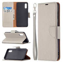 Load image into Gallery viewer, Litchi Texture Pure Color Horizontal Flip Leather Case with Holder &amp; Card Slots &amp; Wallet &amp; Lanyard, For Samsung Galaxy A02