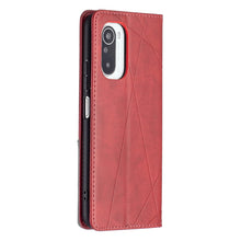 Load image into Gallery viewer, Rhombus Texture Horizontal Flip Magnetic Leather Case with Holder &amp; Card Slots, For Xiaomi Mi 11i / Poco F3 / Redmi K40
