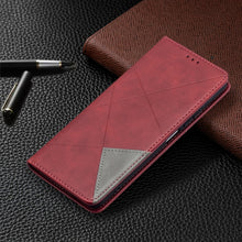 Load image into Gallery viewer, Rhombus Texture Horizontal Flip Magnetic Leather Case with Holder &amp; Card Slots, For Xiaomi Mi 11i / Poco F3 / Redmi K40