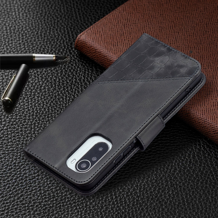 Matching Color Crocodile Texture Horizontal Flip PU Leather Case with Wallet & Holder & Card Slots, For Xiaomi Mi 11i / Poco F3 / Redmi K40