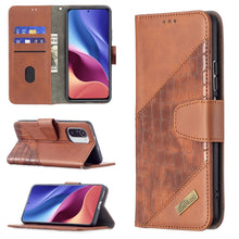 Load image into Gallery viewer, Matching Color Crocodile Texture Horizontal Flip PU Leather Case with Wallet &amp; Holder &amp; Card Slots, For Xiaomi Mi 11i / Poco F3 / Redmi K40