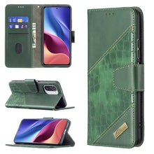 Load image into Gallery viewer, Matching Color Crocodile Texture Horizontal Flip PU Leather Case with Wallet &amp; Holder &amp; Card Slots, For Xiaomi Mi 11i / Poco F3 / Redmi K40