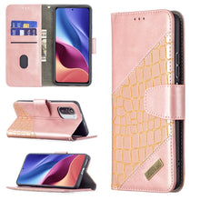 Load image into Gallery viewer, Matching Color Crocodile Texture Horizontal Flip PU Leather Case with Wallet &amp; Holder &amp; Card Slots, For Xiaomi Mi 11i / Poco F3 / Redmi K40