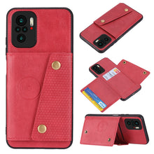 Load image into Gallery viewer, Double Buckle PU + TPU Shockproof Magnetic Protective Case with Card Slot &amp; Holder, For OnePlus 9, For OnePlus 9 Pro, For Xiaomi Redmi K40, For Xiaomi Redmi Note 9 4G, For Xiaomi Redmi Note 10, For Samsung Galaxy A32 4G