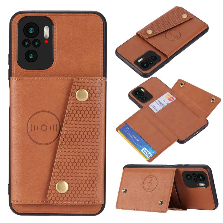 Double Buckle PU + TPU Shockproof Magnetic Protective Case with Card Slot & Holder, For OnePlus 9, For OnePlus 9 Pro, For Xiaomi Redmi K40, For Xiaomi Redmi Note 9 4G, For Xiaomi Redmi Note 10, For Samsung Galaxy A32 4G