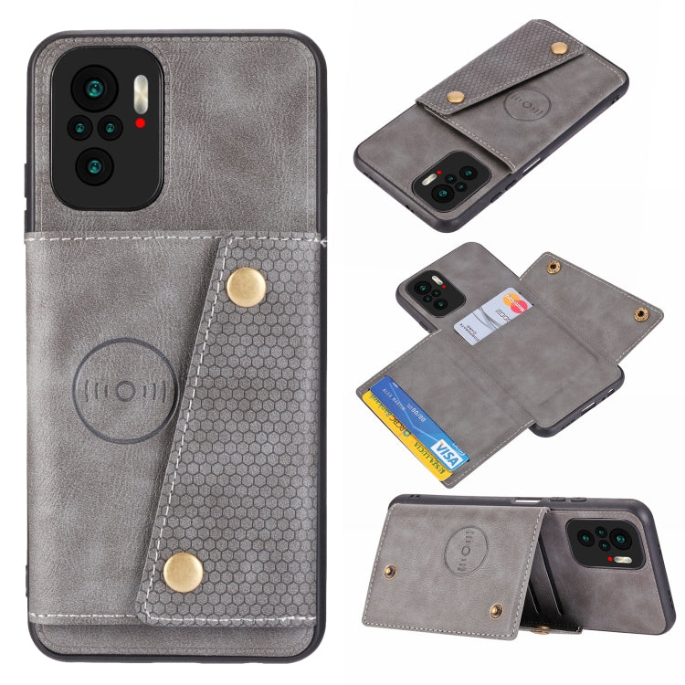 Double Buckle PU + TPU Shockproof Magnetic Protective Case with Card Slot & Holder, For OnePlus 9, For OnePlus 9 Pro, For Xiaomi Redmi K40, For Xiaomi Redmi Note 9 4G, For Xiaomi Redmi Note 10, For Samsung Galaxy A32 4G