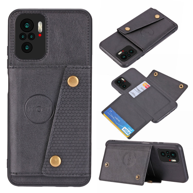 Double Buckle PU + TPU Shockproof Magnetic Protective Case with Card Slot & Holder, For OnePlus 9, For OnePlus 9 Pro, For Xiaomi Redmi K40, For Xiaomi Redmi Note 9 4G, For Xiaomi Redmi Note 10, For Samsung Galaxy A32 4G