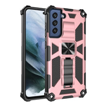 Load image into Gallery viewer, Shockproof TPU + PC Magnetic Protective Case with Holder, For Samsung Galaxy S21 FE