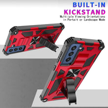Load image into Gallery viewer, Shockproof TPU + PC Magnetic Protective Case with Holder, For Samsung Galaxy S21 FE