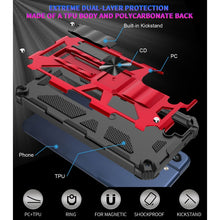 Load image into Gallery viewer, Shockproof TPU + PC Magnetic Protective Case with Holder, For Samsung Galaxy S21 FE