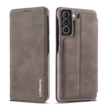 Load image into Gallery viewer, For Samsung Galaxy S21 FE LC.IMEEKE Hon Ancient Series Horizontal Flip Leather Case with Holder &amp; Card Slot, For Samsung Galaxy S21 FE
