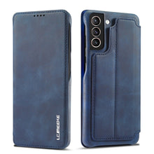Load image into Gallery viewer, For Samsung Galaxy S21 FE LC.IMEEKE Hon Ancient Series Horizontal Flip Leather Case with Holder &amp; Card Slot, For Samsung Galaxy S21 FE
