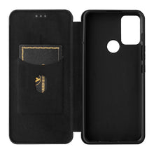 Load image into Gallery viewer, Carbon Fiber Texture Magnetic Horizontal Flip TPU + PC + PU Leather Case with Card Slot, For Motorola Moto G50, For Samsung Galaxy S21 FE